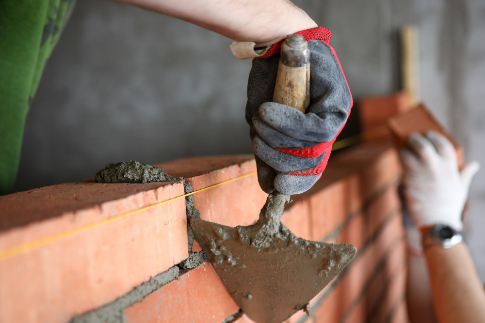 Rénovation maçonnerie avec réparation de mur