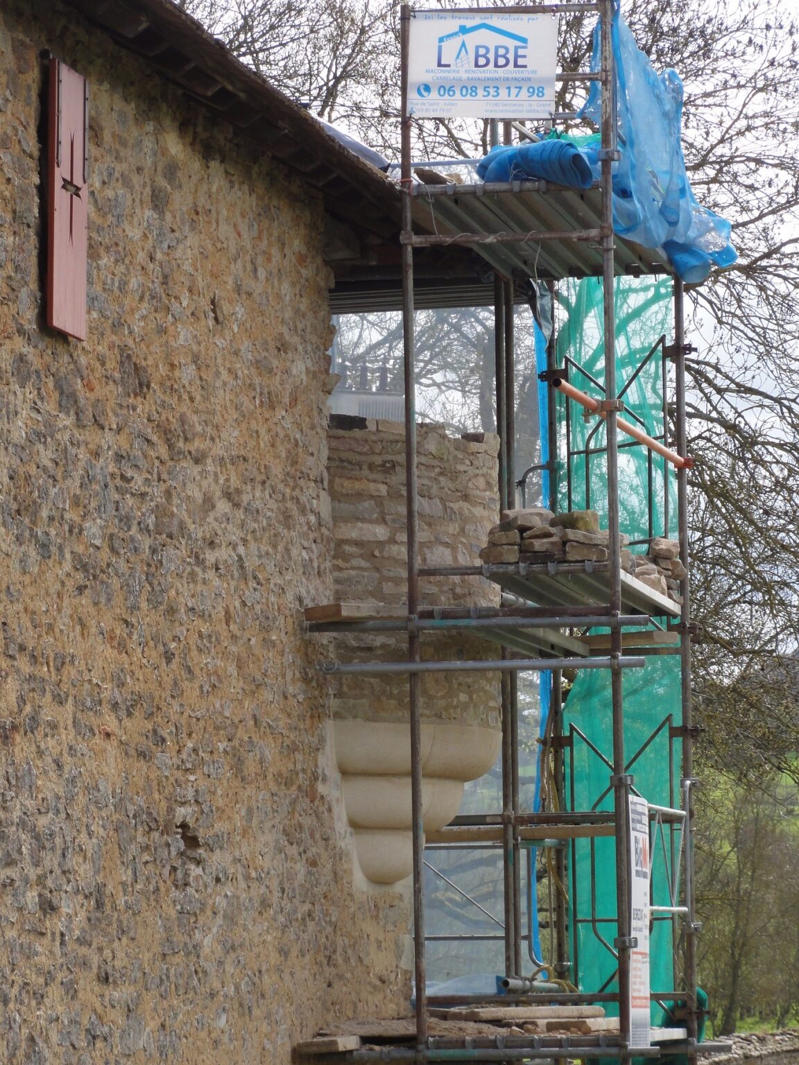 Rénovation maçonnerie avec réparation